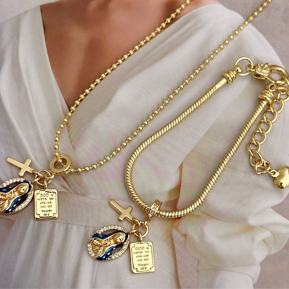 Our Lady of Grace Charm Jewelry Set