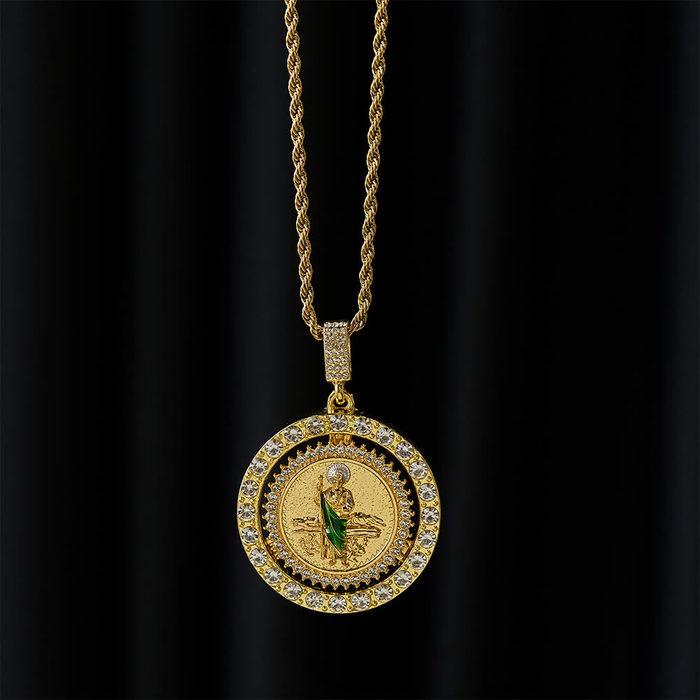 Pulseira São Judas Tadeu de Zircônia Moderno