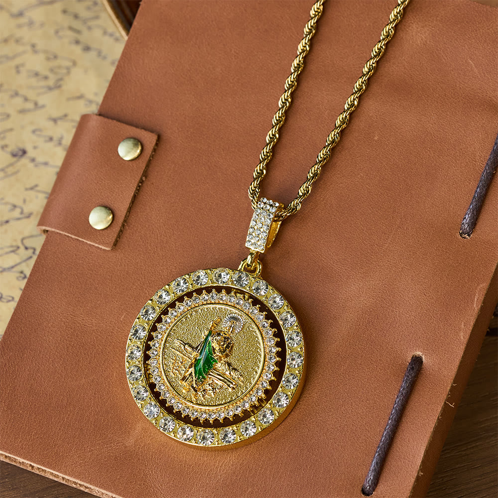 Pulseira São Judas Tadeu de Zircônia Moderno