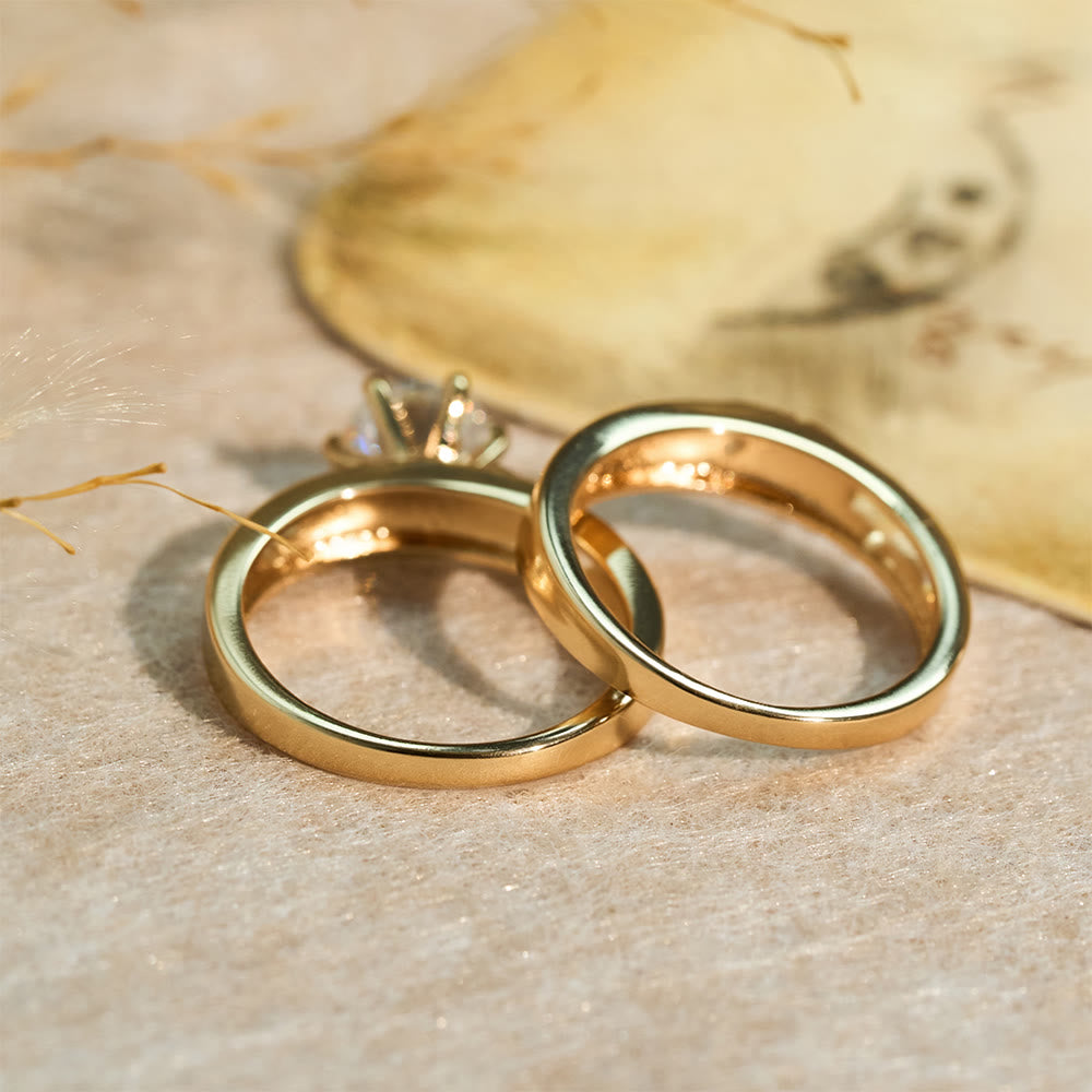 Stackable Cross Band Ring Set