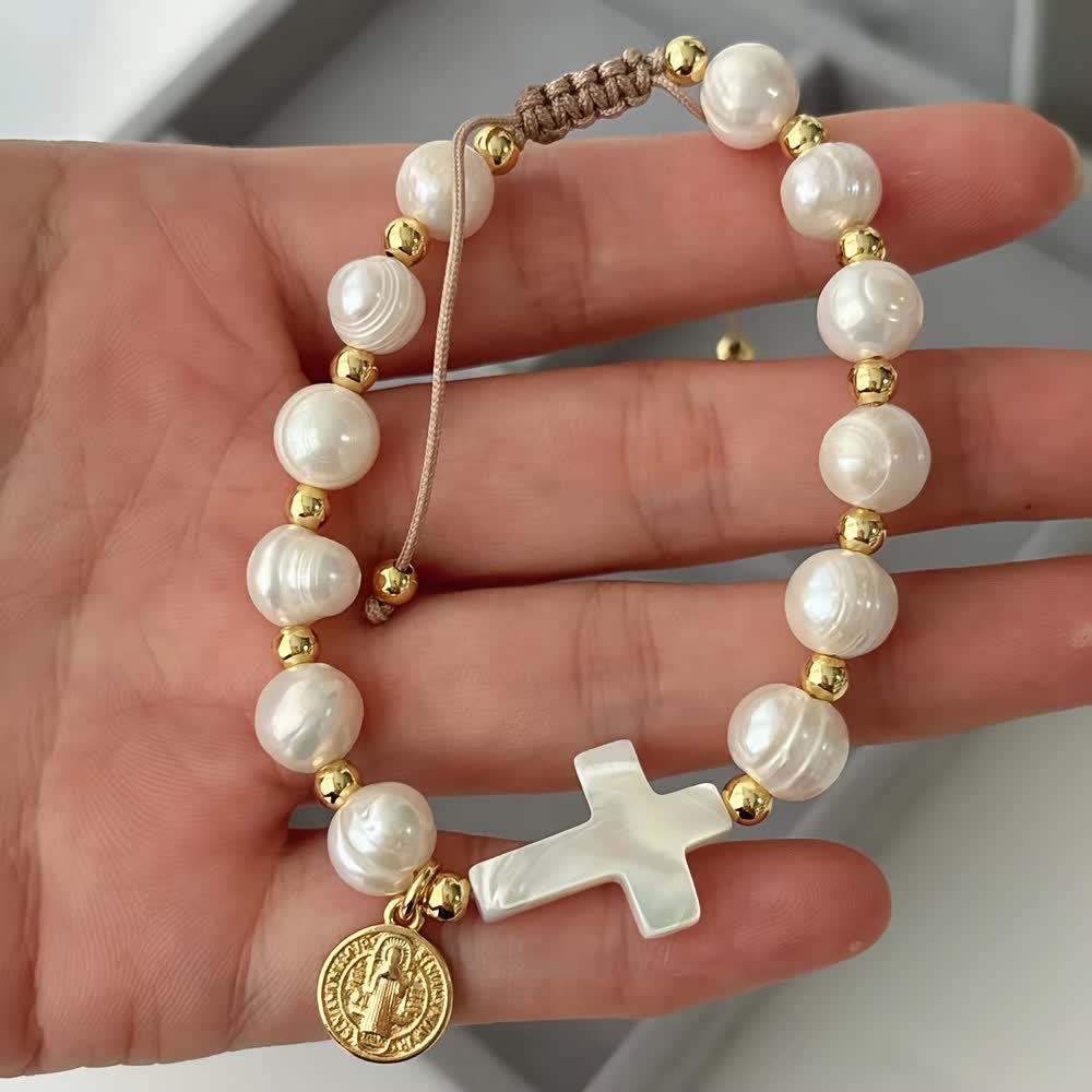 Pulseira São Bento Ajustável de Vidro Moderno