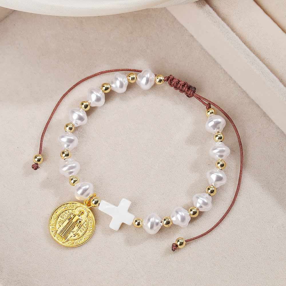 Pulseira São Bento Ajustável de Vidro Moderno