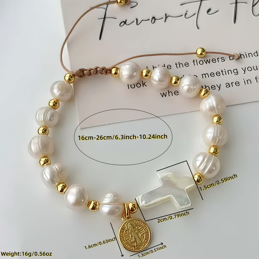 Pulseira São Bento Ajustável de Vidro Moderno