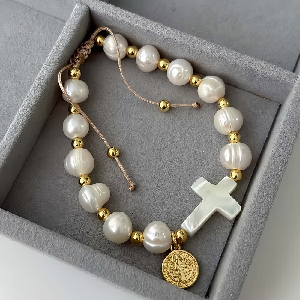 Pulseira São Bento Ajustável de Vidro Moderno