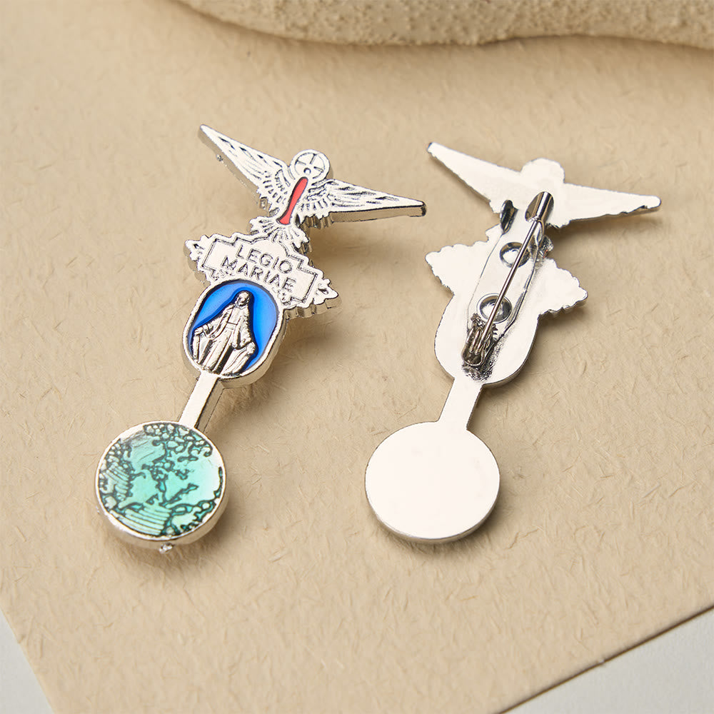 Broche Pomba do Espírito Santo em esmalte