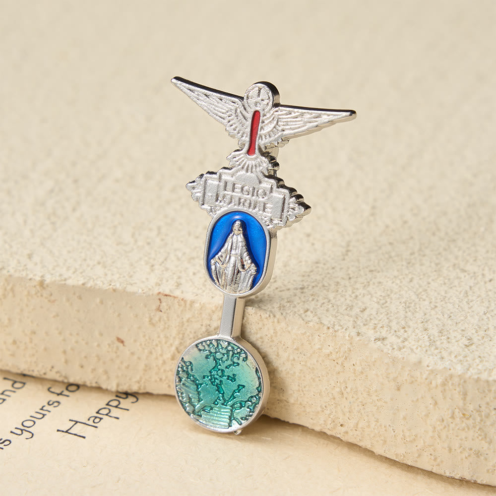 Broche Pomba do Espírito Santo em esmalte