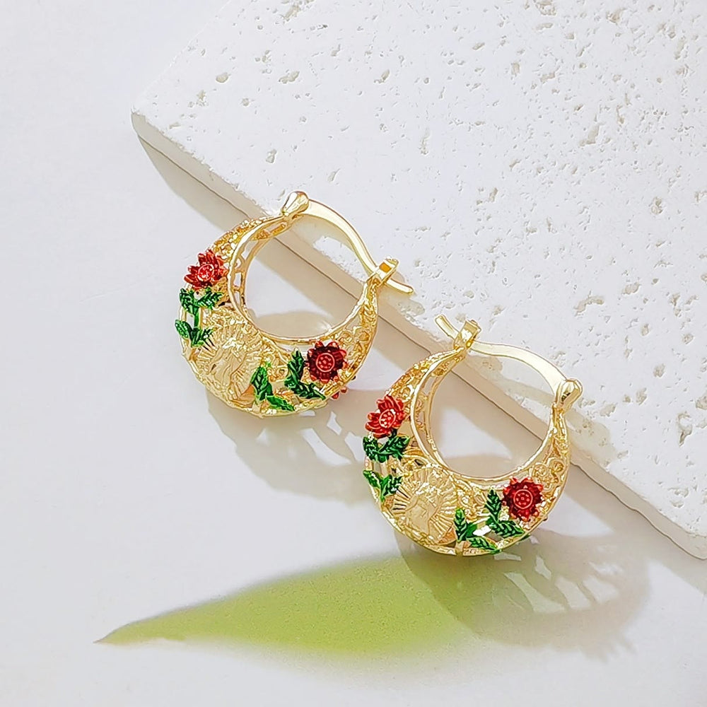 Delicate Filigree Hoop Earrings