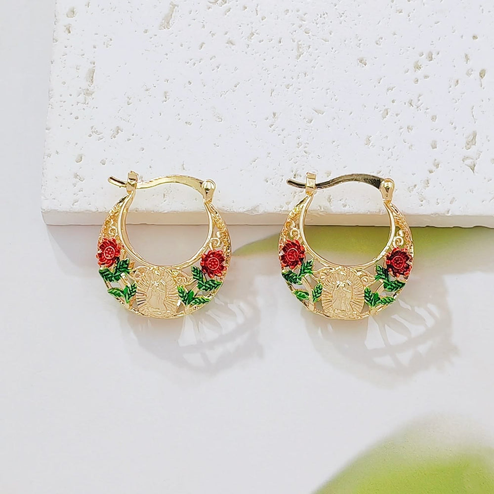 Delicate Filigree Hoop Earrings