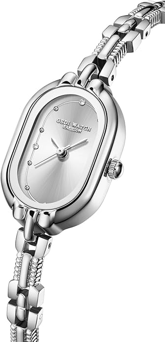 Leila Oval Link Bracelet Watch | Gold