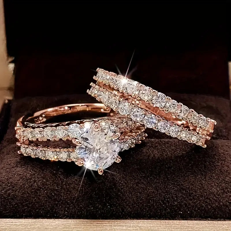 Conjunto de Anéis Ana Empilháveis | Dourado