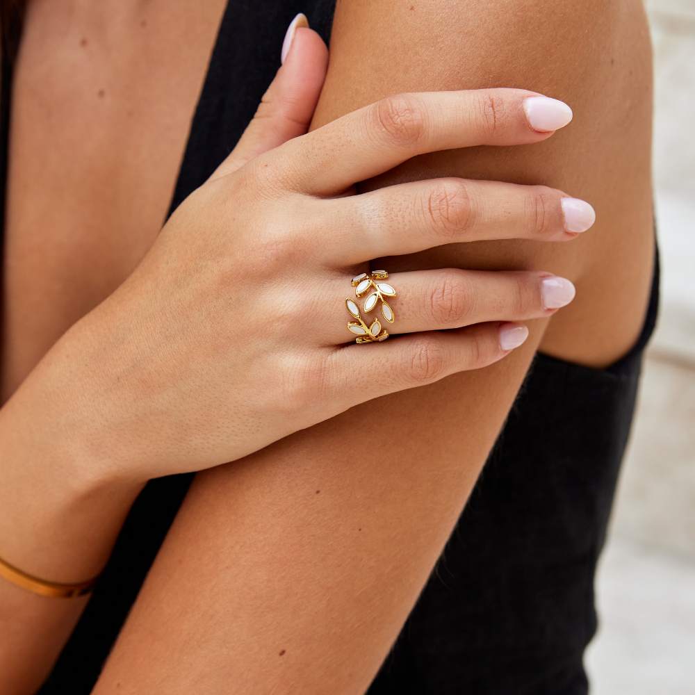 Anel Chiara Folhas | Dourado