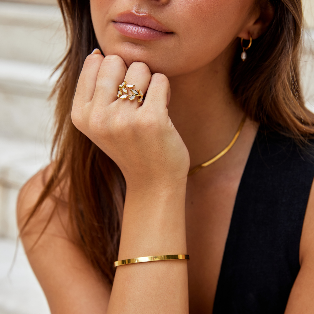 Anel Chiara Folhas | Dourado