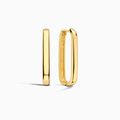 Brinco Argola Mel Retangular | Dourado
