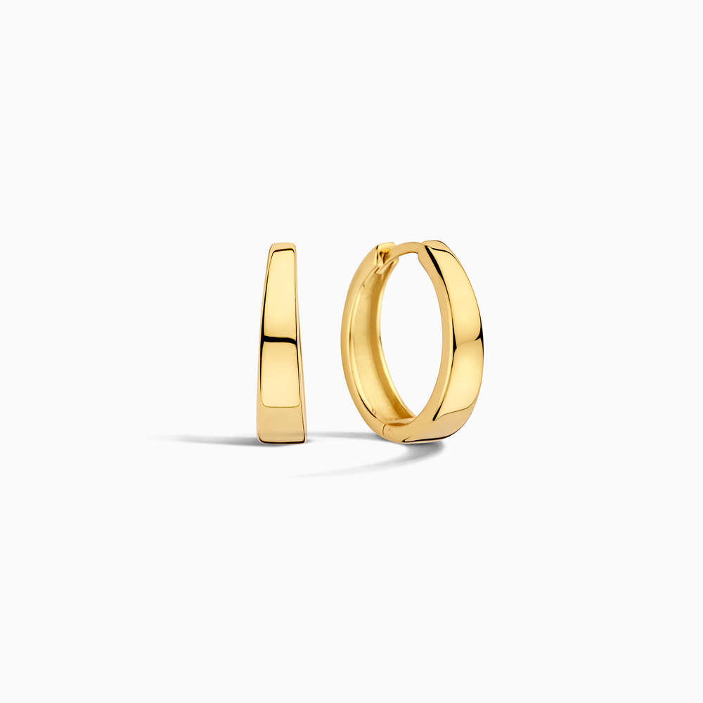 Brinco Priscila Argola Larga Pequena | Dourado