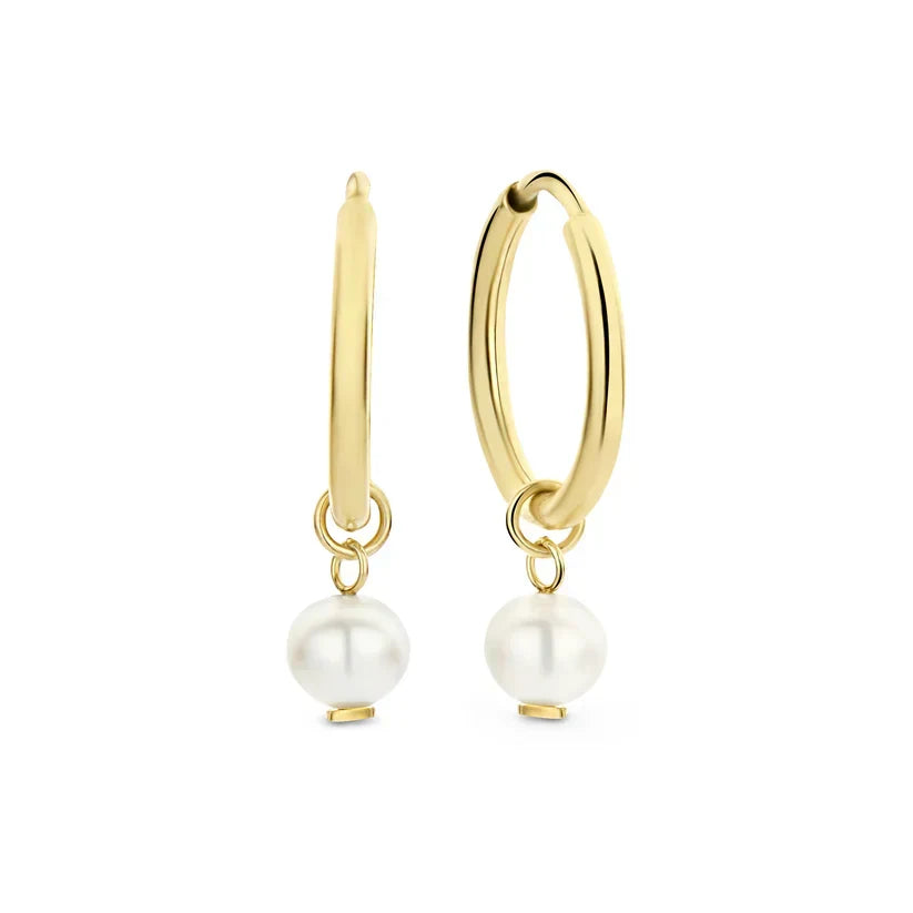 Brinco Argola Conceição com Pérola | Dourado