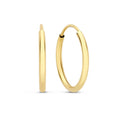 Regina Slim Endless Hoop Earrings | Gold