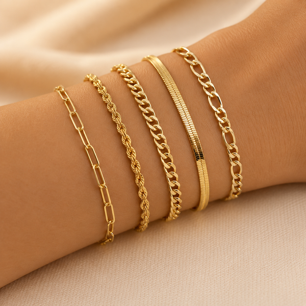 Adalgisa Five Chain Bracelet Set