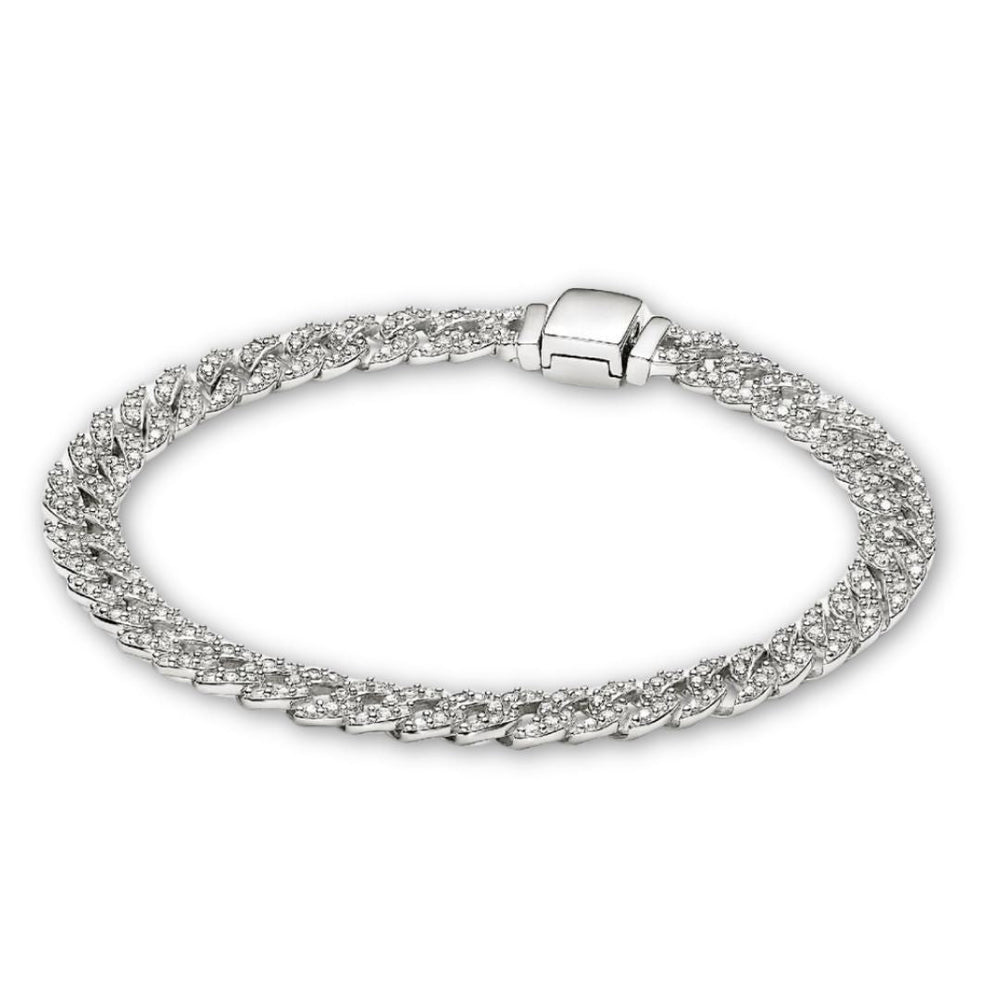 Berenice Pavé Cuban Link Bracelet | Gold