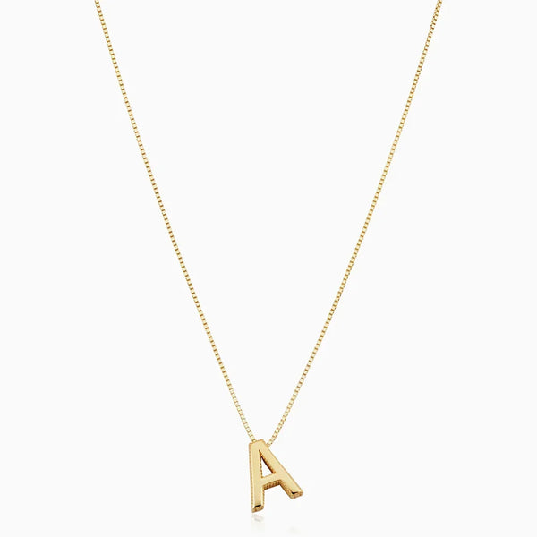 Love Letter Initial Necklace | Gold
