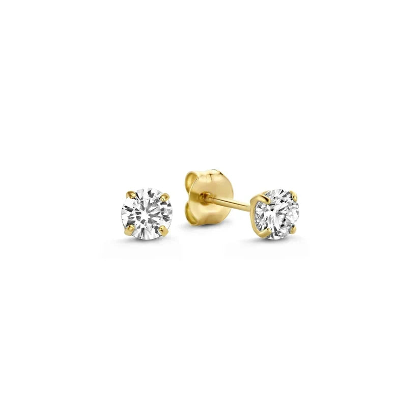 Moon Tears Stone Earrings Set | Gold