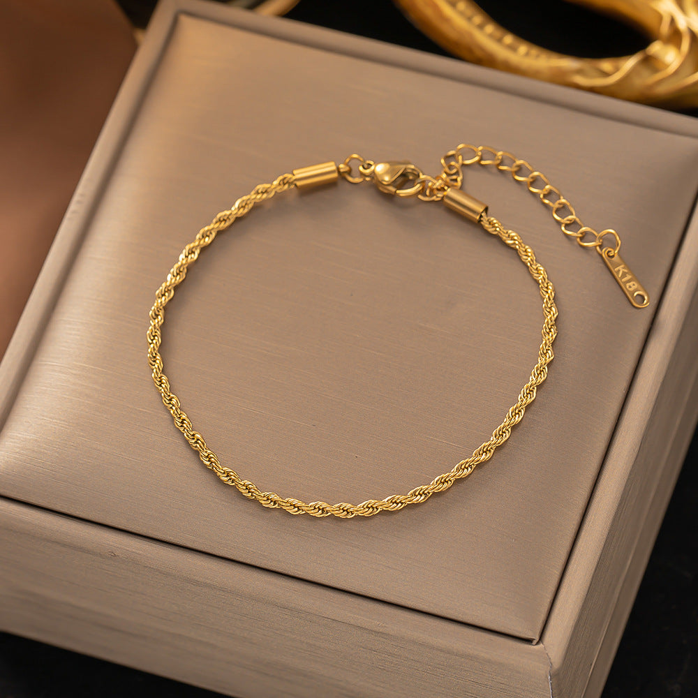 Pulseira Ester Corrente Torcida | Dourado