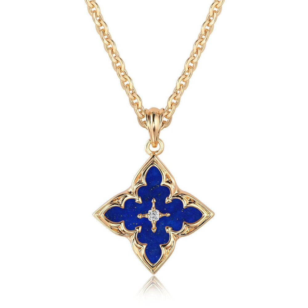 Lavínia Clover Pendant Necklace | Gold