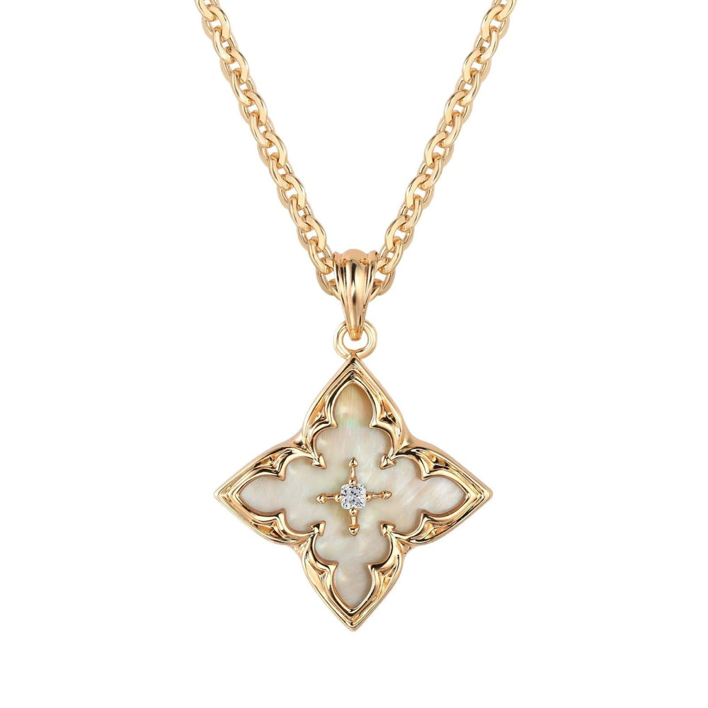 Lavínia Clover Pendant Necklace | Gold