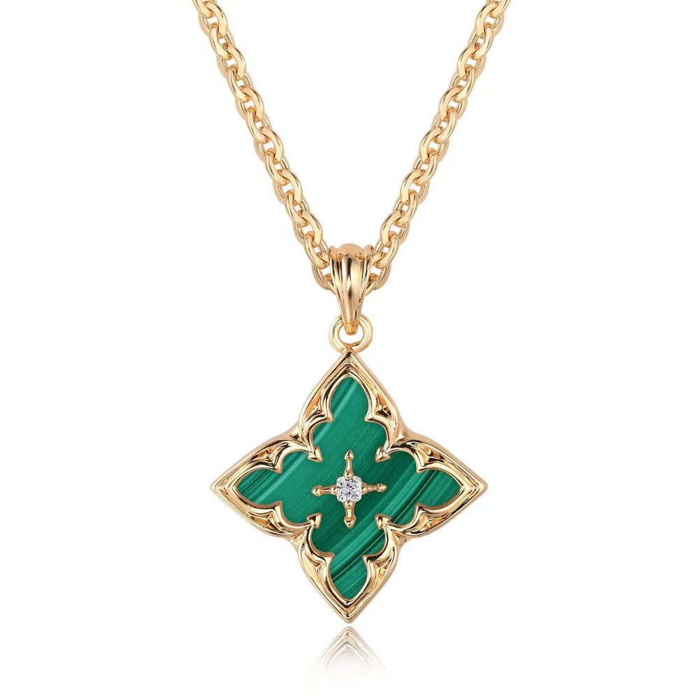Lavínia Clover Pendant Necklace | Gold