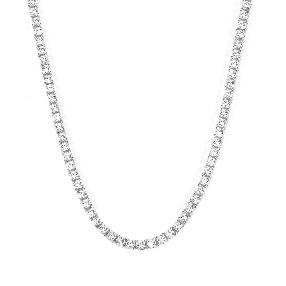 Clarice Tennis Necklace | Gold
