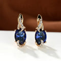 Royal Midnight Drop Earrings | Gold