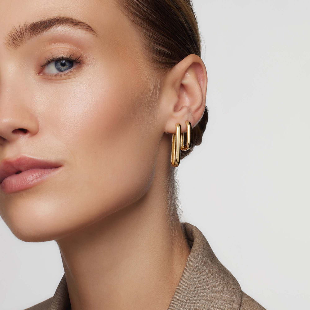 Small Icon Hoops | Gold
