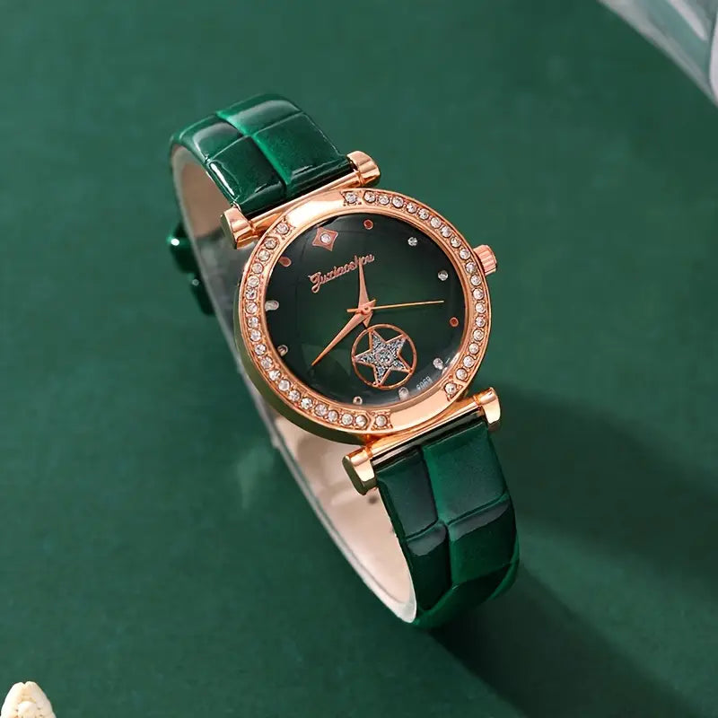 Conjunto de Joias Verdantra Timecourt | Dourado