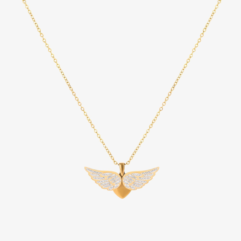 Colar Cândida Pingente Asas de Anjo | Dourado