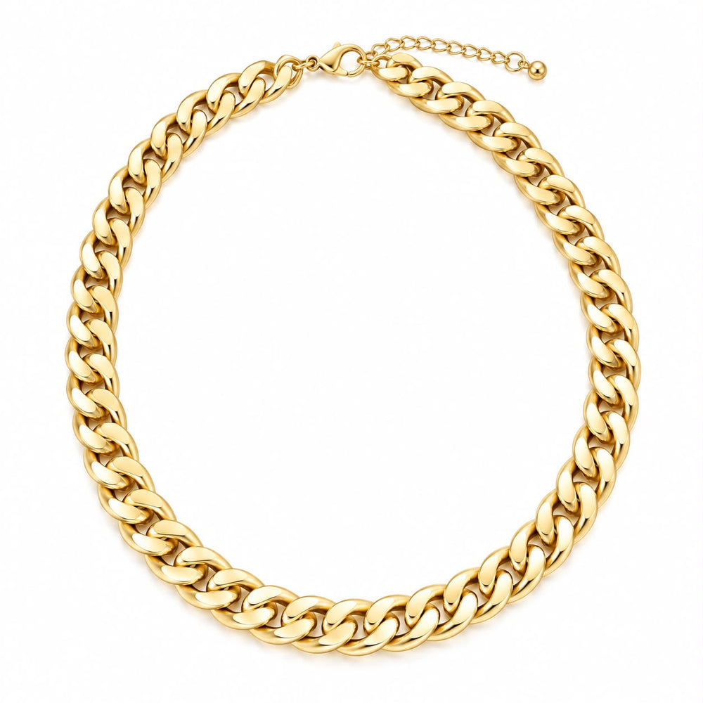 Ângela Chunky Cuban Link Necklace | Gold