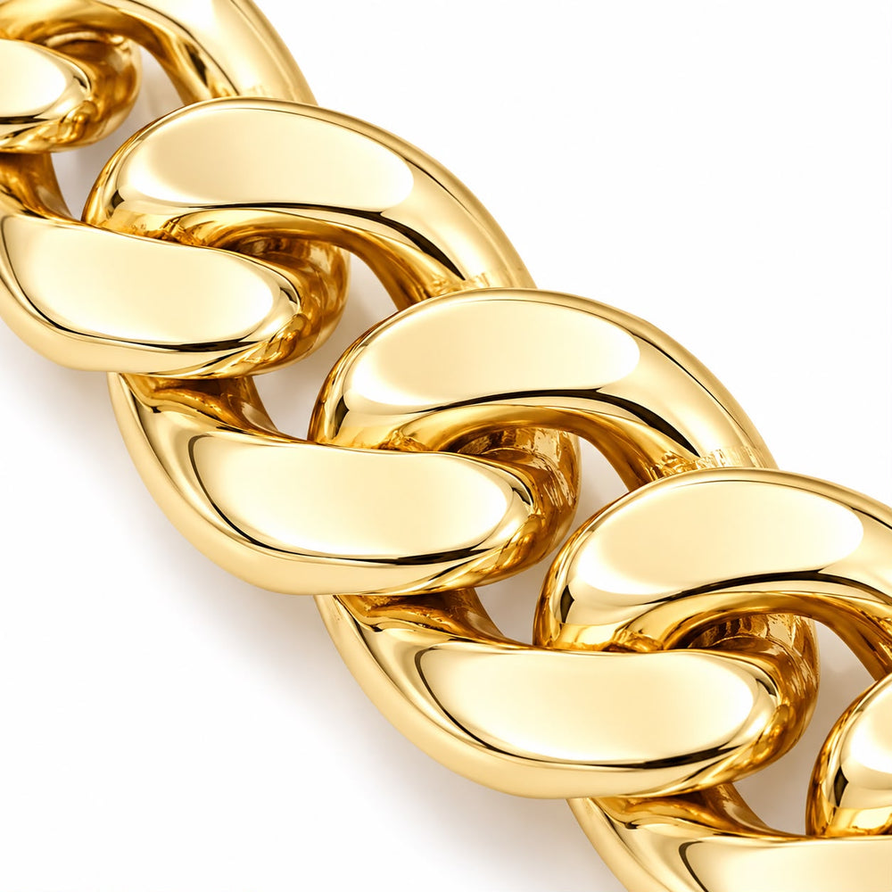 Ângela Chunky Cuban Link Necklace | Gold