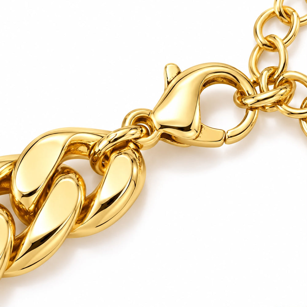 Ângela Chunky Cuban Link Necklace | Gold