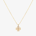 Ivete Heart Clover Pendant Necklace | Gold