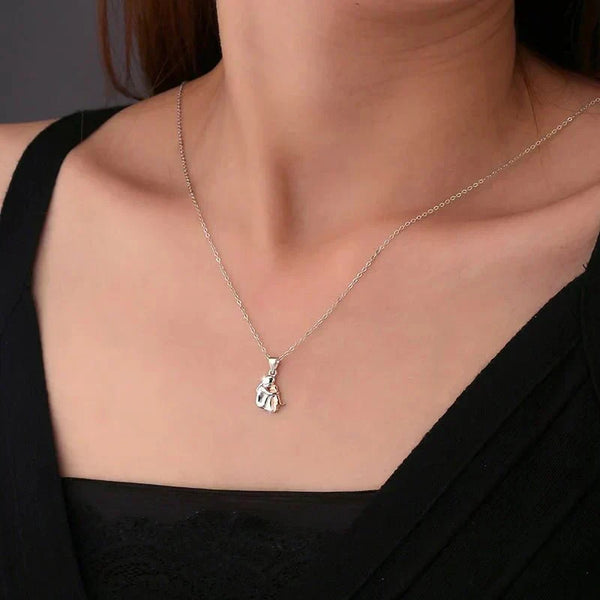 Wynter Hug Pendant with Matching Earrings
