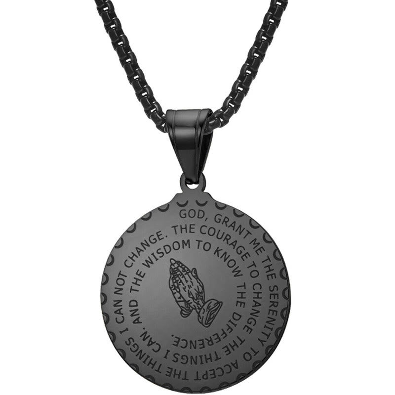 Colar Fé com Placa Moderno