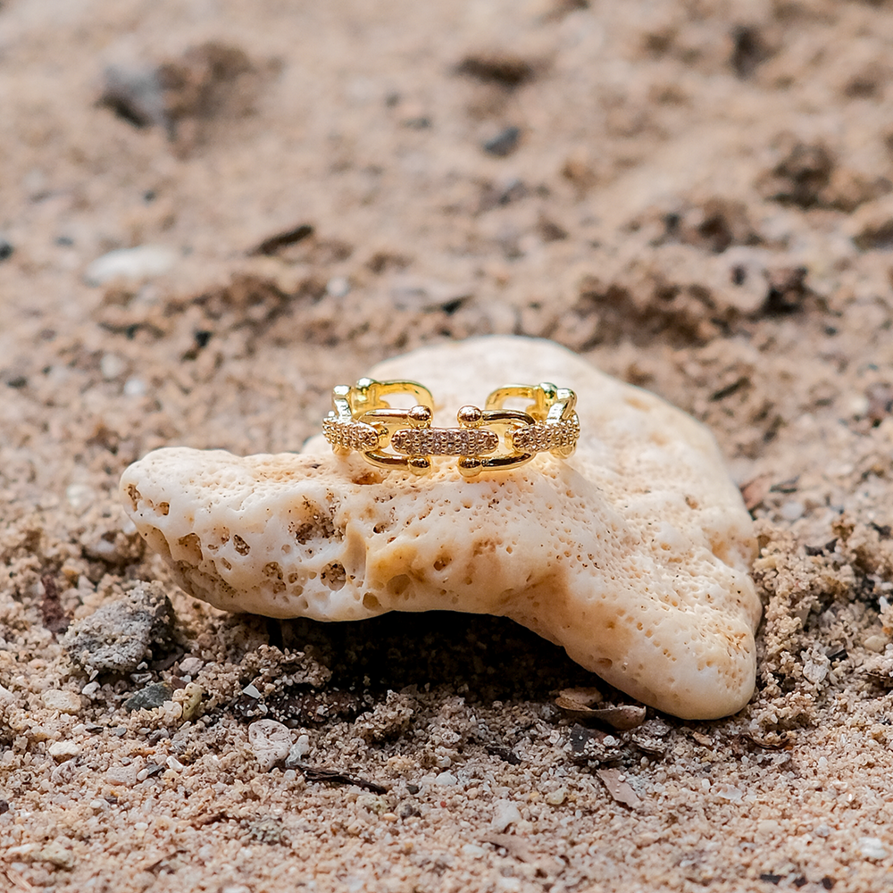 Anel Clara Dourado