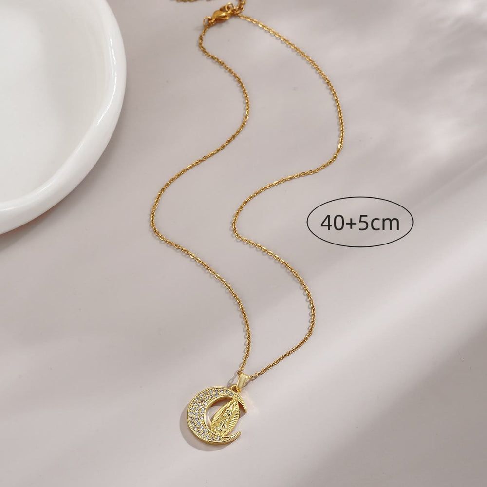 Colar Nossa Senhora de Guadalupe dourado