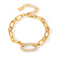 Bárbara Chunky Chain Link Necklace & Bracelet Set | Gold