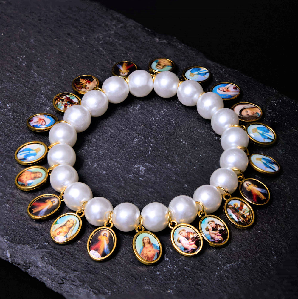 Pulseira Nossa Senhora de Pérola Vintage