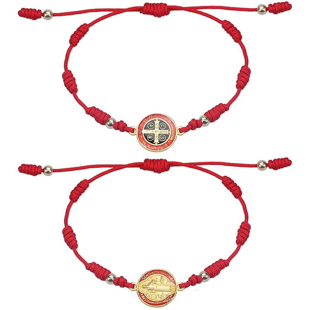 Bracelete Medalha de São Bento ajustável