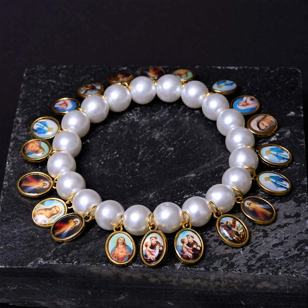 Pulseira Nossa Senhora de Pérola Vintage