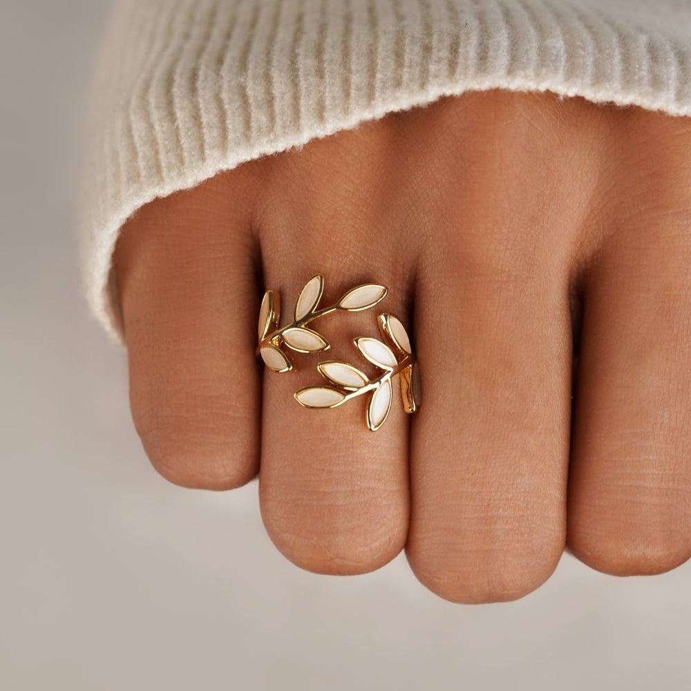 Anel Chiara Folhas | Dourado