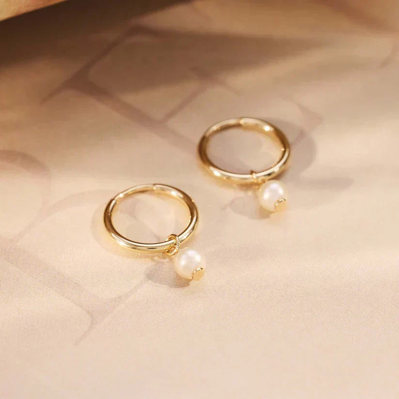Brinco Argola Conceição com Pérola | Dourado