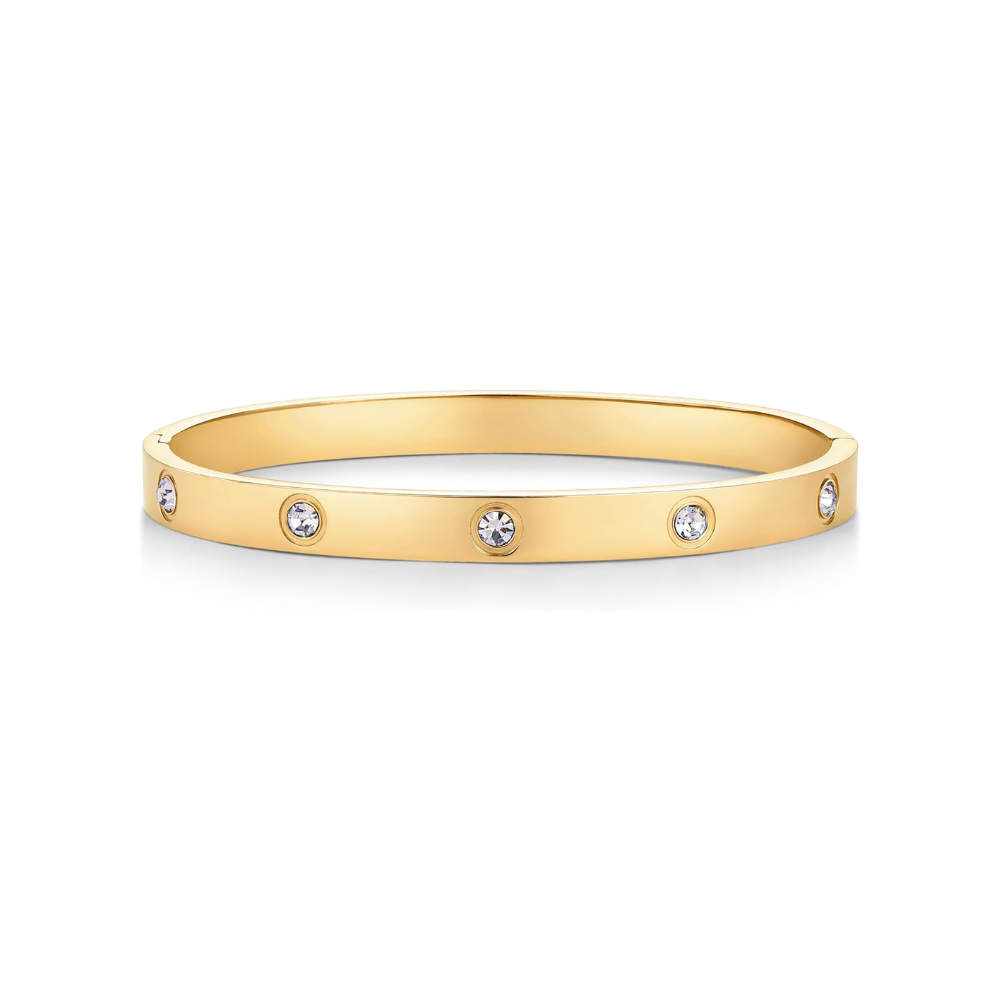 Pulseira Stela Bracelete com Pontos | Dourado